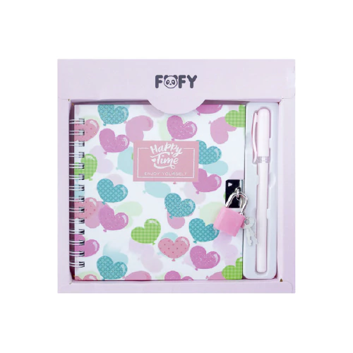 KIT DIARIO AMOR .ROSA FOFY