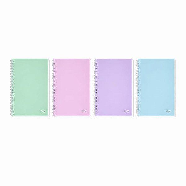 CAD. ESP. 1/4 CD 80 FLS OFFICE COLORS QUADRICULADO UNIDADE