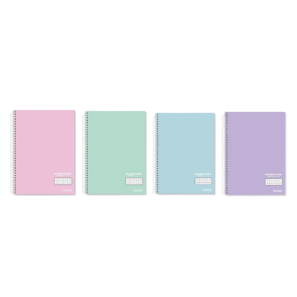 CAD. ESP. 1/4 CD 80 FLS OFFICE COLORS QUADRICULADO UNIDADE