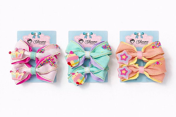 LAÇO P/ CABELO COLORIDO UNIDADE