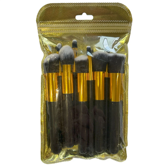 KIT 10 PINCEIS PARA MAQUIAGEM PEQUENO