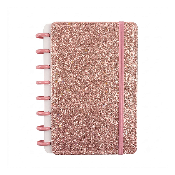 CADERNO INTELIGENTE DE CAPA DURA ASPITAL PEQUENO GLITTER
