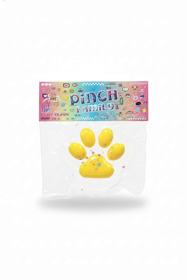 SQUISHY BALL PATINHA DE GATO TRANSPARENTE GRANDE
