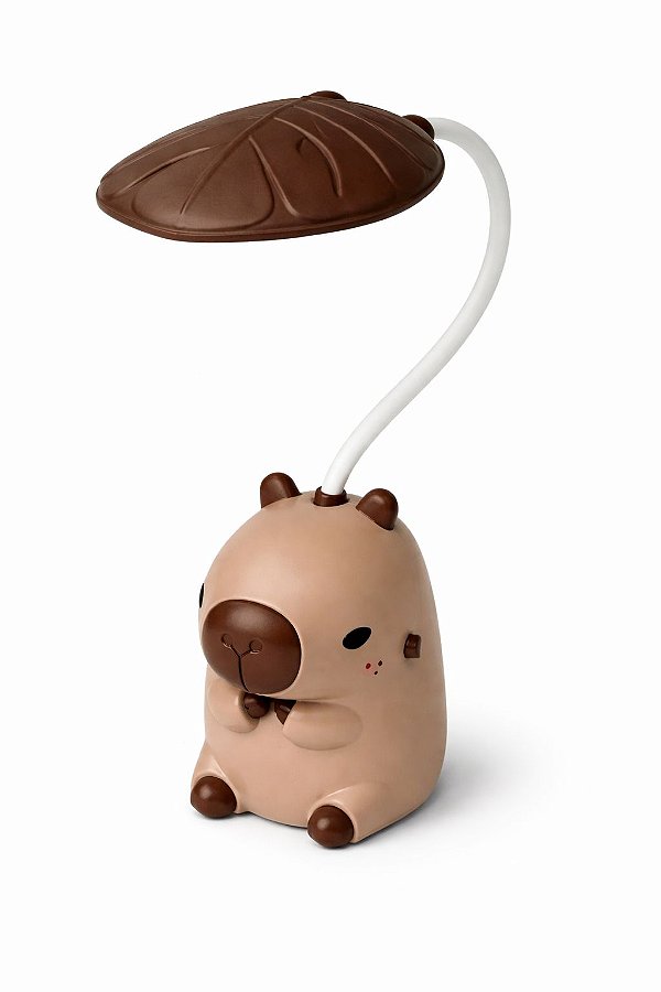 LUMINARIA DE CAPIVARA RECARREGAVEL DE MESA