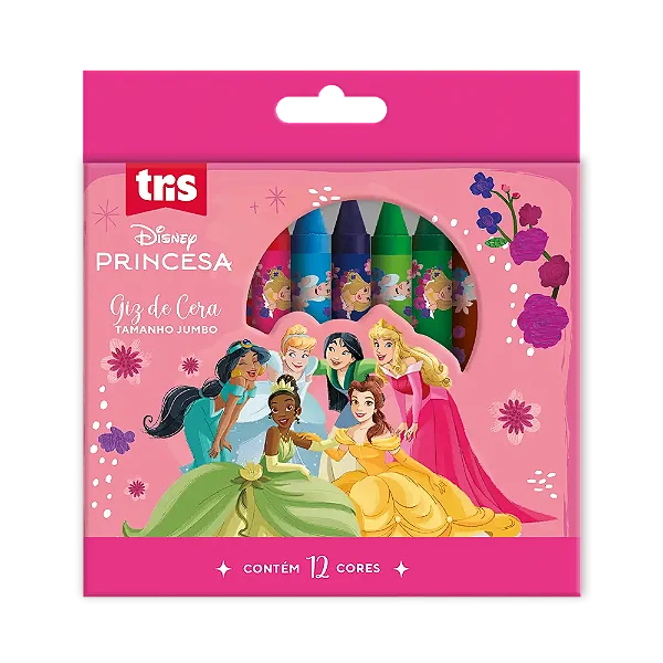 GIZ CERA JUMBO PRINCESAS 12 CORES TRIS