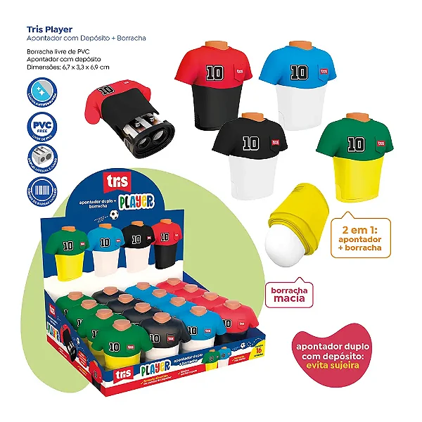 APONTADOR DEP E BORR PLAYER UNIDADE TRIS