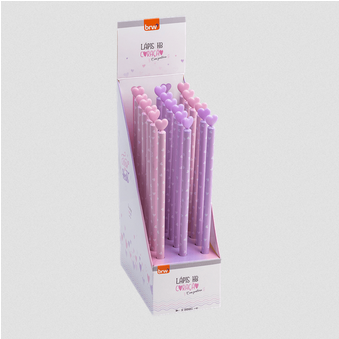 LÁPIS HB C/ PONTEIRA CORAÇÃO - RESINA REDONDO CX C/18 UNID BRW