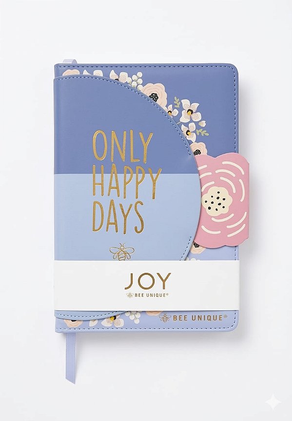 CADERNO A5  80 FLS  C/ FECHO D - HAPPY DAYS BEE UNIQUE