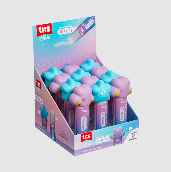 COLA BASTAO TRIS HOLIC DREAMY 10G CX C/12 UNID TRIS