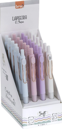 LAPISEIRA PLÁSTICA SOFT 0,9 MM CX C/24 UNID BRW