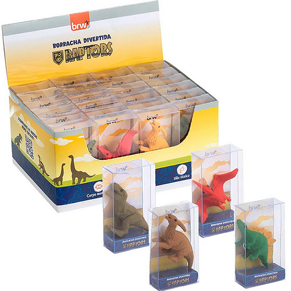 BORRACHA RAPTORS CX C/24 UNIDADES BRW