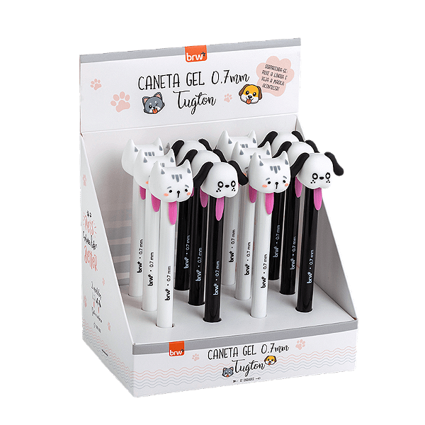 CANETA ESFEROGRÁFICA DIVERT GEL 0.7MM TUGTON CX C/12 UNID BRW