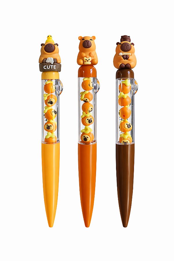 CANETA PULSEIRA CAPIVARA COM MIÇANGAS