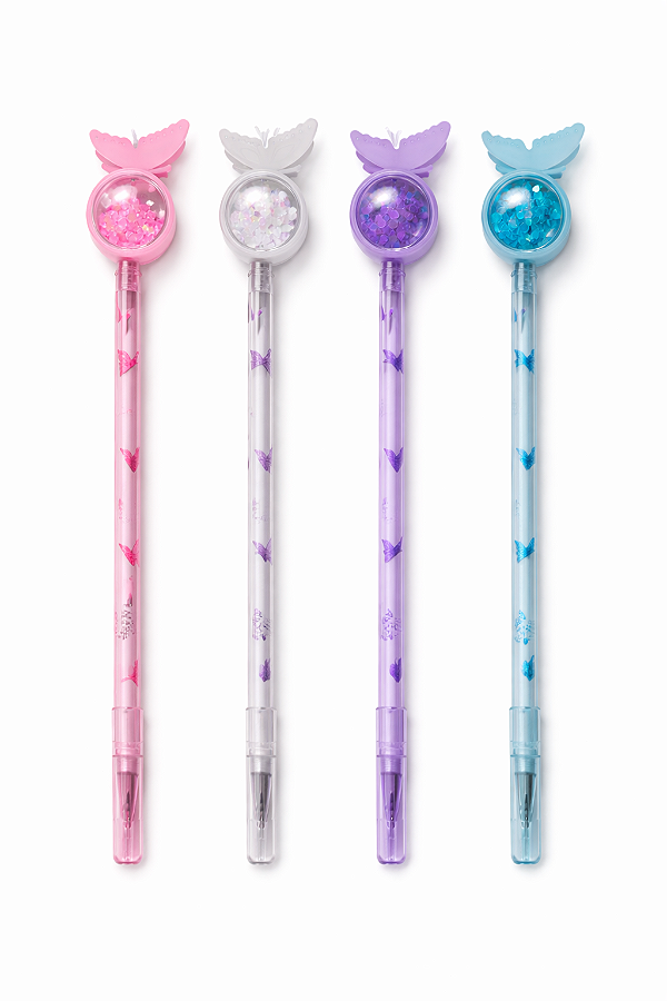 CANETA BORBOLETA BRILHO UNIDADE