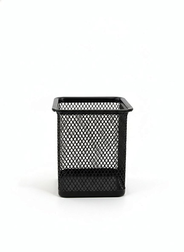 MINI ORGANIZADOR PORTA CANETAS METAL QUADRADO