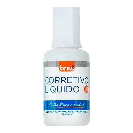 CORRETIVO LÍQUIDO 18ML UNIDADE BRW