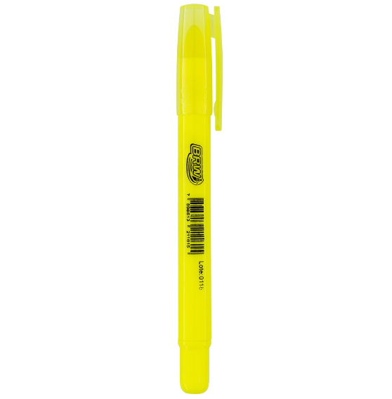 MARCA-TEXTO FLUORESCENTE AMARELO EM GEL - UNIDADE BRW