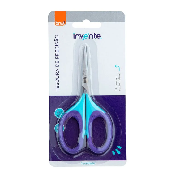 TESOURA DE PRECISÃO 11CM - BLISTER C/ 1UN BRW