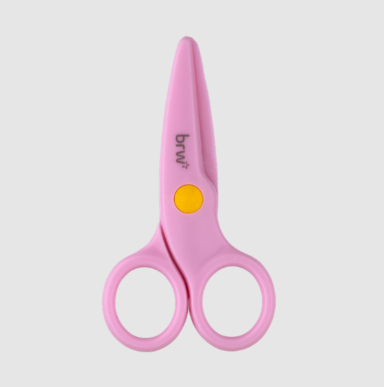 TESOURA ESCOLAR PLÁSTICA 10CM MINI S/ LÂMINA - BRW UNIDADE