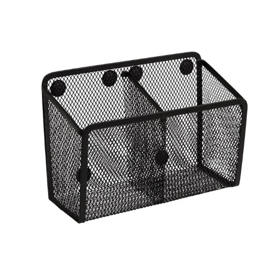 PORTA MARCADOR QUADRO BRANCO ARAMADO IMANTADO - DUPLO - PRETO BRW