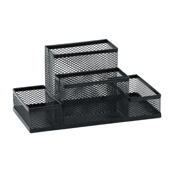 ORGANIZADOR ARAMADO ILHA 4 COMPART. - PRETO
