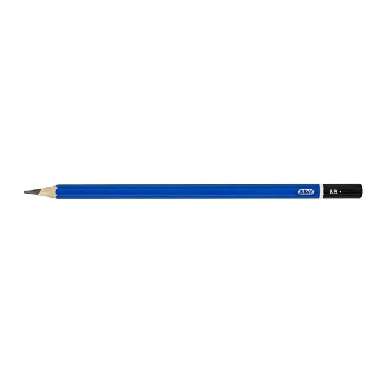 LÁPIS TÉCNICO 8B DE MADEIRA SEXTAVADO - UNIDADE BRW