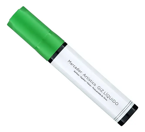 GIZ LÍQUIDO 15MM - VERDE 25GR - UNIDADE BRW