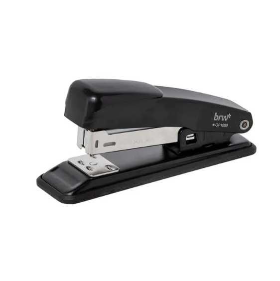 GRAMPEADOR DE METAL PARA 20FLS - BASE DE 11,5CM - PRETO - UNIDADE BRW