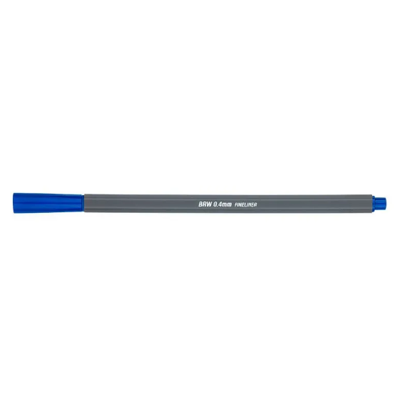 CANETINHA HIDROGRÁFICA FINE LINER 0.4MM - AZUL ESCURO UNIDADE BRW