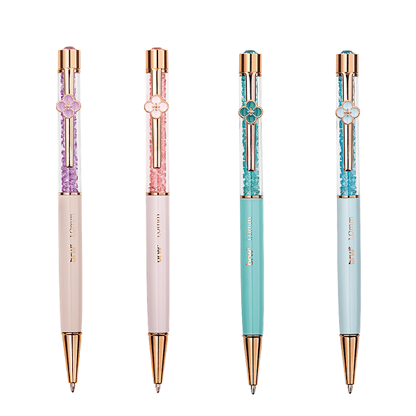 CANETA ESFEROGRÁFICA METÁLICA FLOWERS - 1.0MM UNIDADE BRW