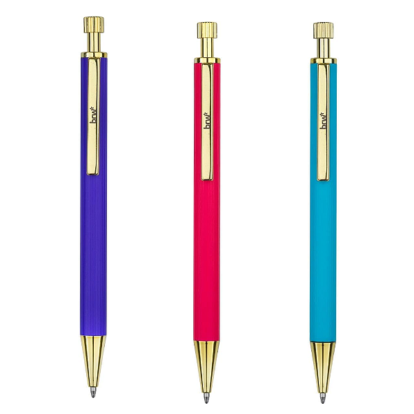 CANETA METÁLICA ESFEROGRÁFICA 1.0MM NEON UNIDADE BRW