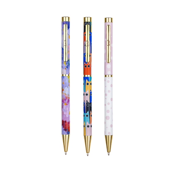 CANETA METÁLICA ESFEROGRÁFICA 1.0MM MIX UNIDADE BRW