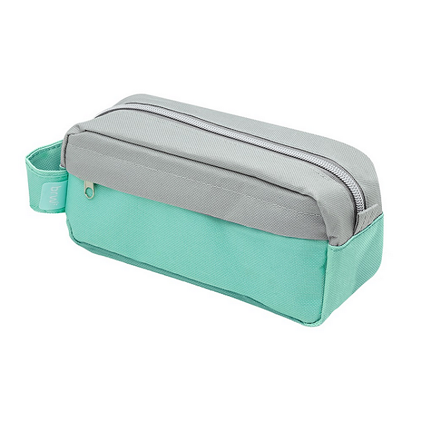 ESTOJO NECESSAIRE CINZA E VERDE PASTEL BRW UNIDADE