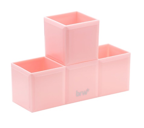 ORGANIZADOR DE MESA MODULAR TETRIS PLASTICO ROSA PASTEL BRW