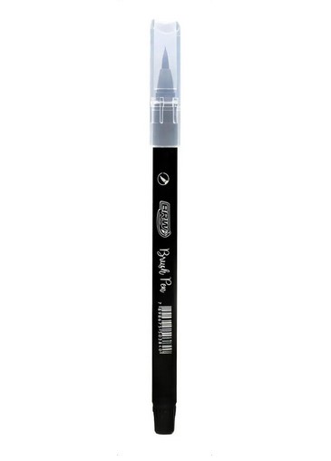 MARCADOR BRUSH PEN PONTA FLEXIVEL PRETA UNIDADE BRW