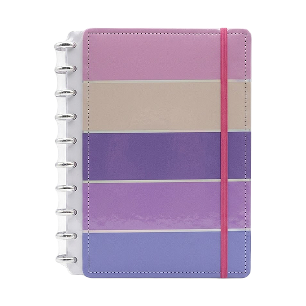 CADERNO INTELIGENTE DE DISCO COLORIDO A4
