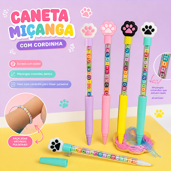 CANETA C/ MIÇANGAS PATINHA DE GATO UNIDADE