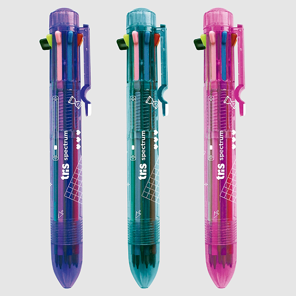 CANETA TRIS HOLIC 8 CORES 0.7MM UNIDADE