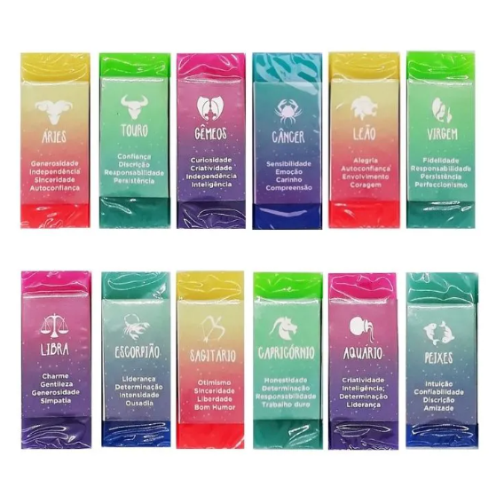 BORRACHA TRIS SIGNOS DEGRADE UNIDADE