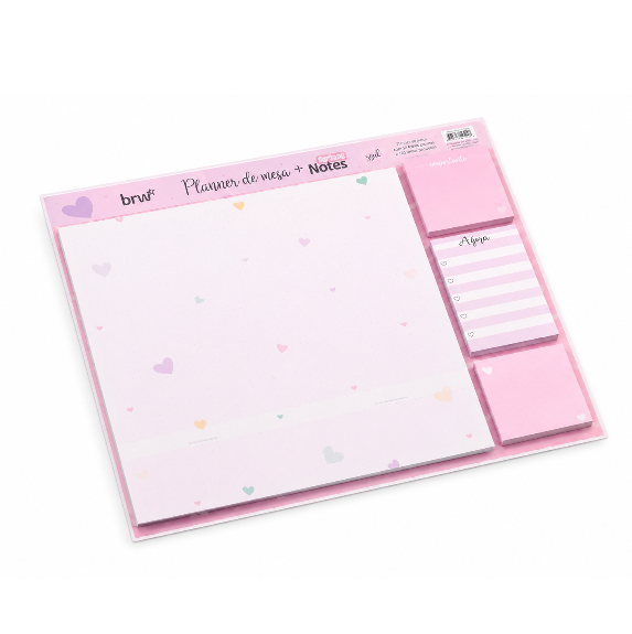 PLANNER DE MESA C/3 SMART NOTES 280X240MM 54 FOLHAS CD BRW