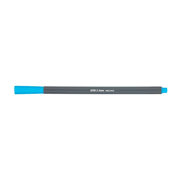 CANETINHA HIDROGRÁFICA FINE LINER 0.4MM AZUL NEON BRW UNIDADE
