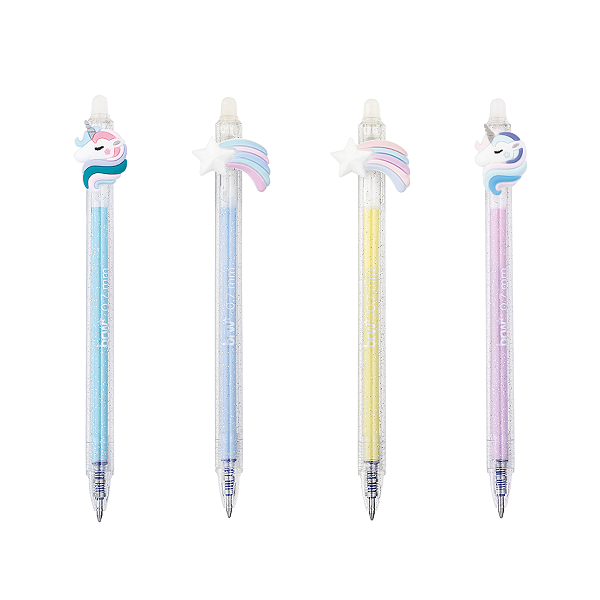 CANETA ESFEROGRÁFICA DIVERT GEL APAGÁVEL 0.7MM - UNICORN BRW UNIDADE