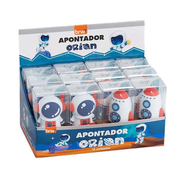 APONTADOR PLÁSTICO ORION CX C/12 UNIDADES BRW