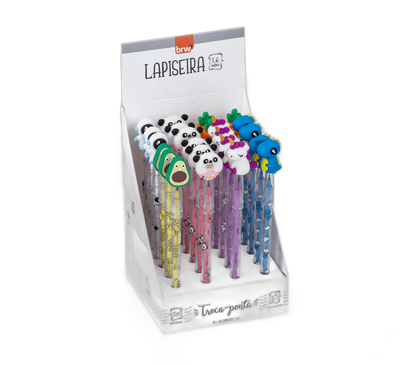 LAPISEIRA PLÁSTICA TROCA PONTA 1,6mm CX C/24 UNIDADES BRW