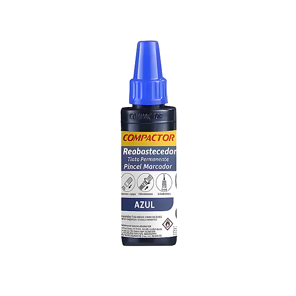 REABASTECEDOR P/ PINCEL 30ML AZUL COMPACTOR UNIDADE
