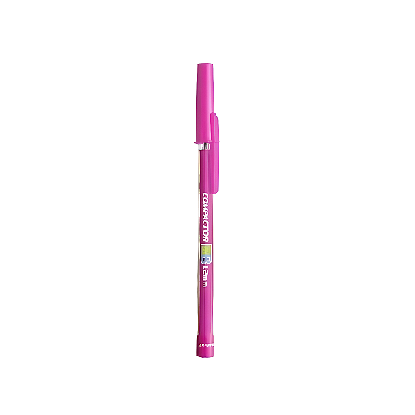 CANETA ESFEROGRAFICA  1.2MM PINK  ROSA  COMPACTOR  UNIDADE