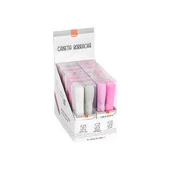 CANETA BORRACHA C/ 2UN CAIXA C/12 UNIDADES BRW