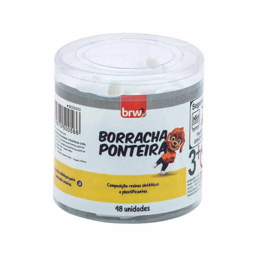 BORRACHA PONTEIRA BRANCA POTE C/48 UND BRW