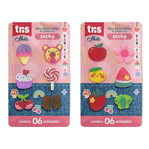 PINS TRIS HOLIC PICKY CART 6UN UNIDADE TRIS