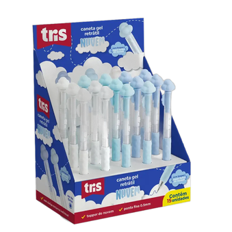 CANETA GEL NUVEM 0.5 CX C/15 UNIDADES TRIS